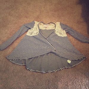 Beautiful white and black cardigan